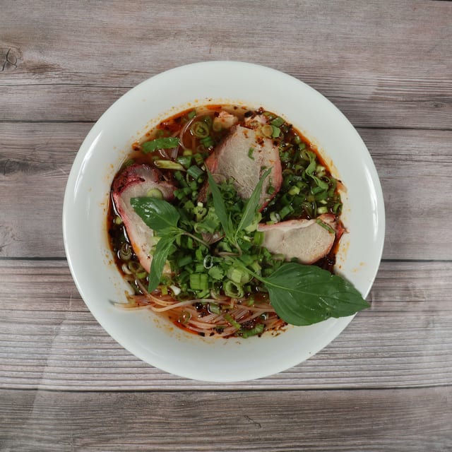 Spicy BBQ Pork Pho.