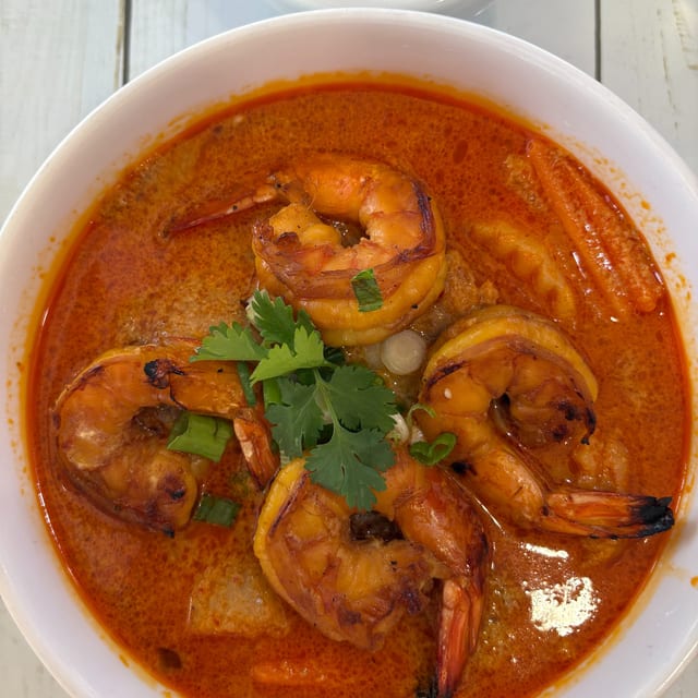 Coconut Red Curry Shrimp Medley.